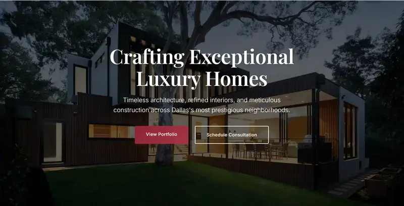 Garnet Homes website